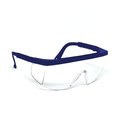 Optic Max Clear Safety Glasses, Adjustable Temples, Anti-Fog 123CAF